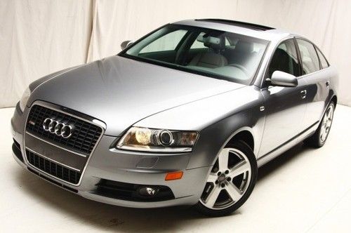 We finance! 2008 audi a6 3.2l awd power sunroof navigation back up camera