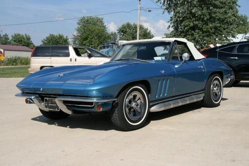 1965 corvette l76 327 365hp 4 speed side exhaust nice nice