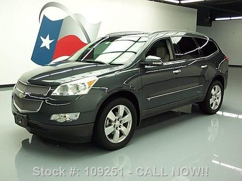 2009 chevy traverse ltz 7 pass nav rear cam dvd 65k mi texas direct auto