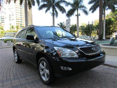 Onyx black lexus rx 350 with leather low mileage and clean
