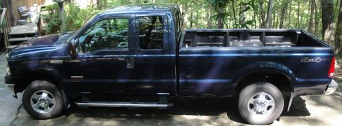 2007 f-250 superduty supercab lariat 4x4 diesel long wheelbase low miles