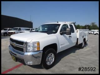 4wd 3500 extended cab 8' eti service body utility headache rack 4x4 - we finance