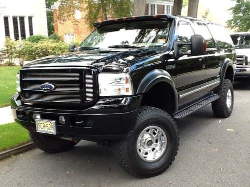 2005 ford excursion limited sport black utility 4-door 6.8l - original owner