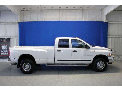 2005 dodge ram 3500 slt 4x4 quad cab, 5.9l dually, only 68k miles, 1-owner, wow!