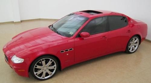 **just serviced** 2008 maserati quattroporte sport gts red/black/alcantara