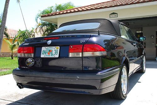 2001 saab 9-3 convertible, automatic, blue/ tan interior. 102000 miles.