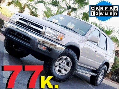 4 runner 1 owner 77k. super clean suv, 5 new tires, cold a/c no rust, no reserve