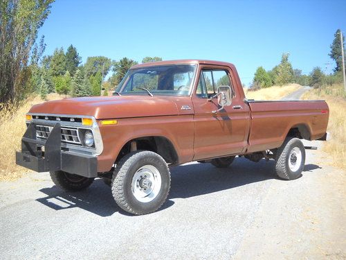 1977 ford f250 custom, 351m,c-6 hd auto, last of the true highboy trucks!