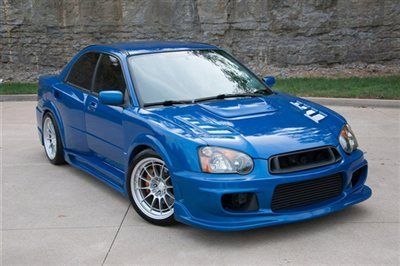 2005 subaru wrx sti 6spd widebody aps front mount perrin exhaust clean carfax!!