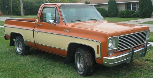 1976 c10, low miles, original, numbers matching, 454bb, a/c, rare good condition