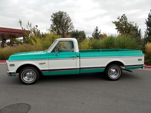 1971 chevrolet c-10 cheyenne super 10 factory a/c long bed fleetside