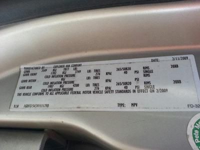 2009 GMC Savana G1500 7 Passenger Explorer Limited SE High Top Conversion Van, image 51