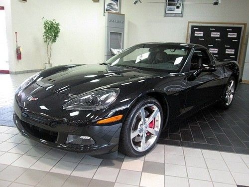 7500 miles black red leather automatic ls3 v8 sporty fun targa top carfax