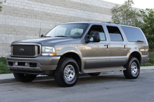 Excursion limited leather 7.3l powerstroke diesel 4x4~ new tires ... mint!! 2002