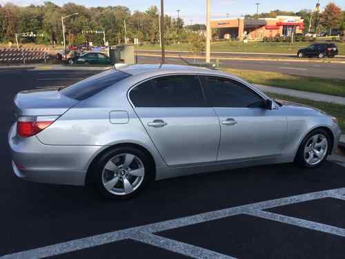 Silver 2006 bmw 530i manual 6-speed premium package - no reserve