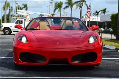 2007 ferrari f430 spider   red/tan loaded!