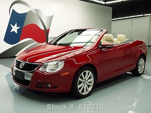 2010 volkswagen eos komfort hard top convertible 51k! texas direct auto