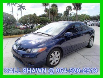 2007 honda civic lx coupe, automatic, blue/grey, mercedes-benz dealer, l@@k!!!