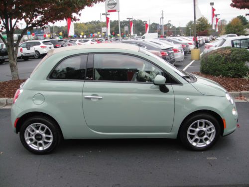 2012 fiat 500 c pop convertible 2-door 1.4l w/ 16k miles one owner clean carfax!