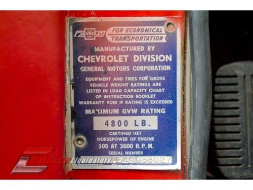 1954 Chevrolet 3100 Pickup 235 Inline 6 cylinder 3 Speed Manual CHECK THIS OUT, image 13