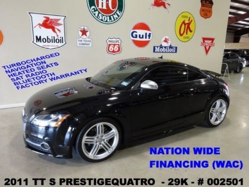 11 tts prestige quattro,2.0t,s tronic,nav,htd lth,bose,19in whls,29k,we finance!