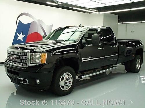 2012 gmc sierra 3500 denali diesel drw 4x4 sunroof 35k! texas direct auto