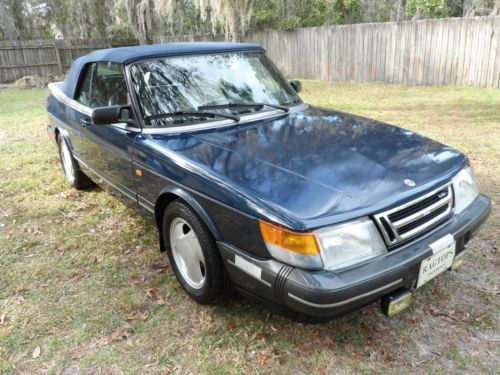 1993 saab 900 turbo convertible only 65kmi florida car new top.brakes.tires.nice