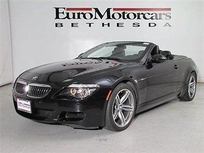 Bmw m6 convertible black stick m 6 series best deal dealer low 10 11 cab coupe