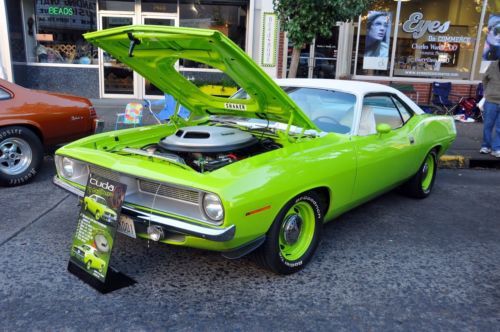 1970 plymouth cuda base 7.2l