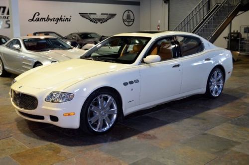 Maserati quattroporte collezione cento 1 of 100 white cuio rare nav multimedia