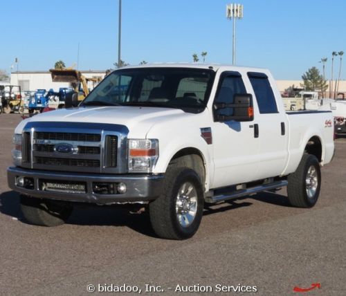 2008 ford f350 lariat crew cab 4x4 pickup truck 6.4l powerstroke diesel gps