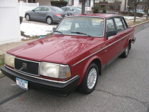1988 volvo 240 dl -red- one owner - no accident