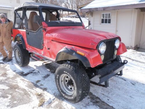 1984 jeep cj 7, light roll, needs repair