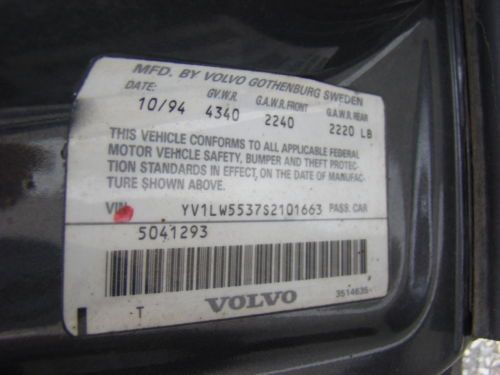 1995 VOLVO 850 V70 SPORT WAGON SUPER NICE AND MAINTAINED NO RESERVE !, image 22