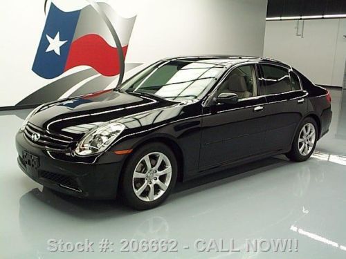 2005 infiniti g35 sedan auto sunroof htd leather 63k mi texas direct auto