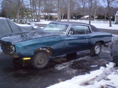 1970 monte carlo           unfinished restoration project
