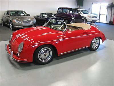 1957 porsche 356 speedster by vintage low miles 1600cc soft top w/ side windows