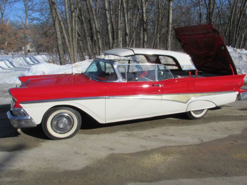 1958 ford skyliner retractable # match runs great see video nice car 1957 1959
