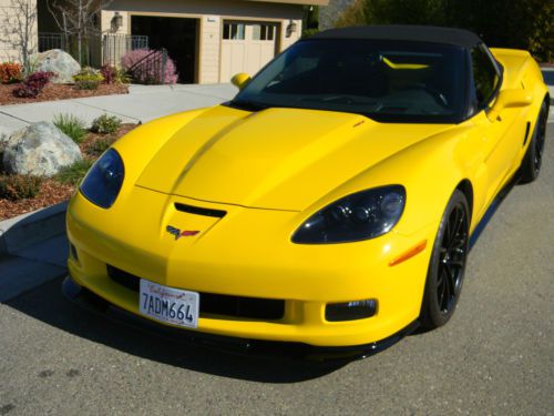 2013 corvette 427 1sc velocity yellow, black cup style wheels