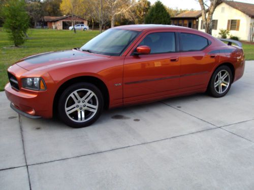 2006 dodge charger daytona  r/t sedan 4-door 5.7l go mango needs motor  1 owner