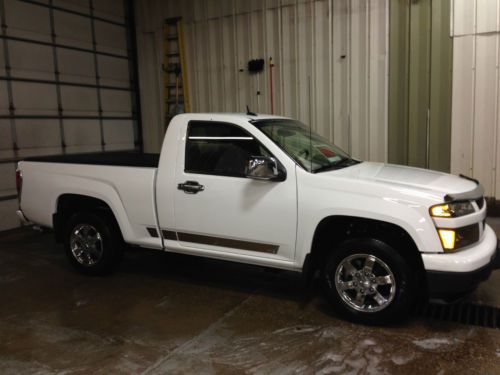 2010 chevy colorado lt white with lots of chrome accesories.  only 23,800 miles!