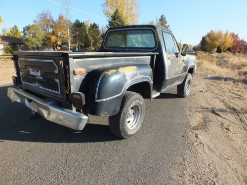 1978 dodge warlock power wagon 4x4 stepside mopar truck rarer / little red 4 spd