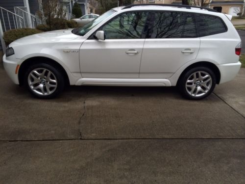 Bmw: x3 3.0si awd, 2007, m sport pkg, xenons, leather int, ipod int, alpine wht