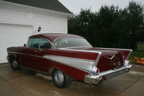 1957 2 door bel air hardtop numbers matching!