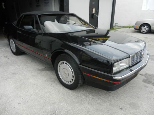 GORGEOUS1991 CADILLAC ALLANTE, 55,000 ORIGINAL MILES, BLACK ON BLACK, LO RESERVE, image 2