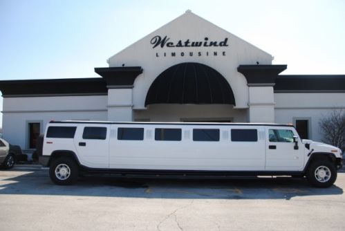 Limo limousine hummer h2 2006 white stretch suv excellent condition low miles