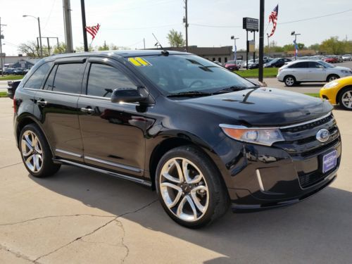 2011 ford edge sport awd 20&#034; wheels, dual moonroofs, navigation only 6,427 miles