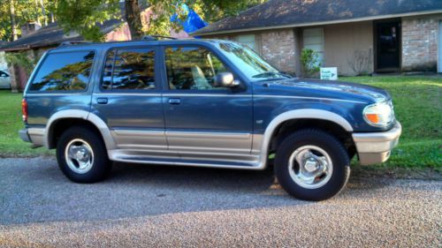 Navy blue 1998 ford explorer eddie bauer sport utility 4-door 5.0l