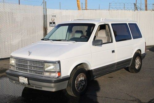 1990 dodge caravan le minivan v6 automatic no reserve