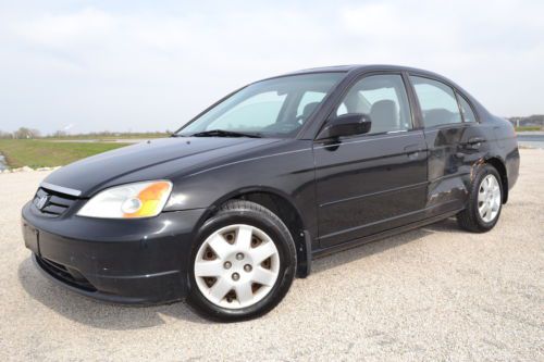 02 honda civic &#034;ex&#034; minor damage, ez-fix, &#034;rebuildable salvage&#034;